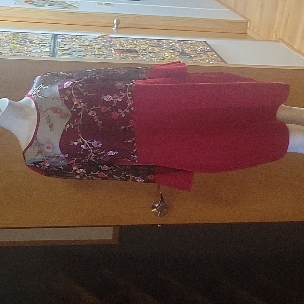 NWOT Red Floral Dress